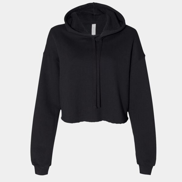Women's Crop Fleece Hoodie Sweatshirt Thumbnail
