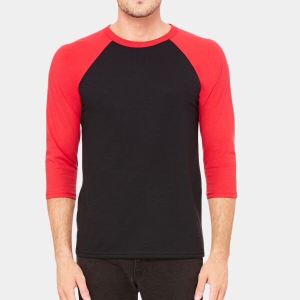 Unisex Three-Quarter Sleeve Baseball T-Shirt Thumbnail