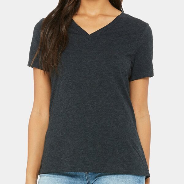 Ladies' Relaxed Triblend V-Neck T-Shirt Thumbnail