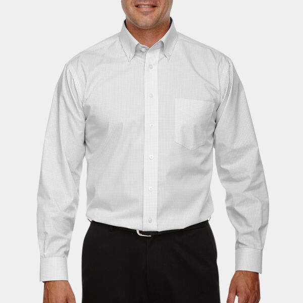 Men's Crown Collection® Gingham Check Woven Shirt Thumbnail