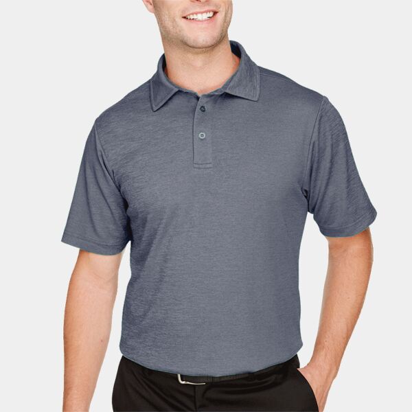 CrownLux Performance® Men's Address Melange Polo Thumbnail