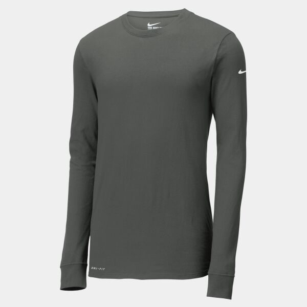 NIKE Dri-FIT COTTON/POLY LONG SLEEVE TEE Thumbnail
