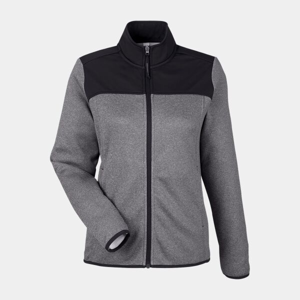 Ladies' Venture Heathered Stripe Hybrid Jacket Thumbnail
