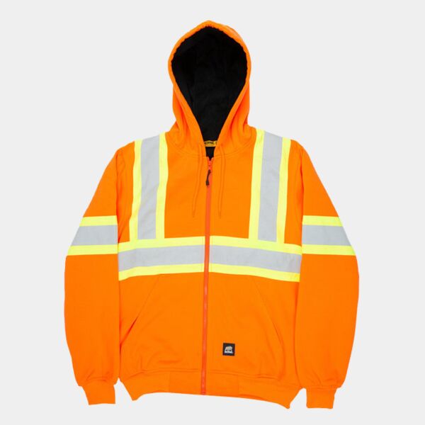 Men's Safety Tall Striped Therman Lined Sweatshirt Thumbnail