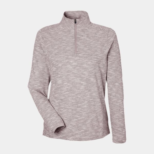 Ladies' Eclipse Jacquard Quarter-Zip Thumbnail